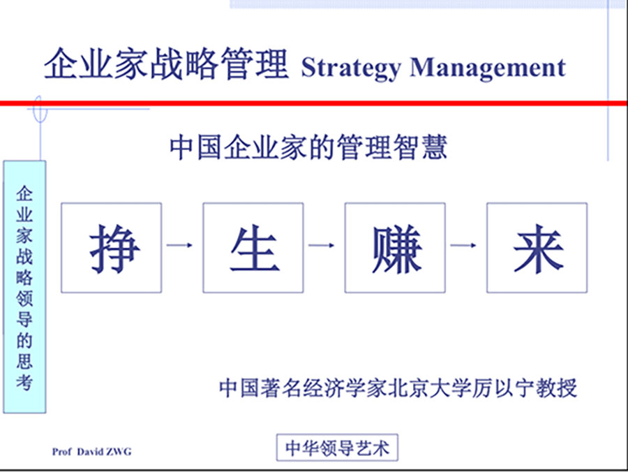 商界精英实战赢利系统之战略系统核心课程《企业家战略管理》